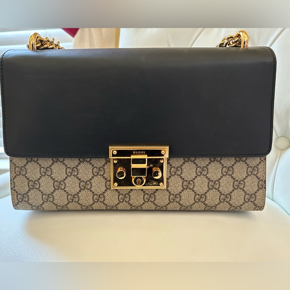 GG Supreme Monogram Medium Padlock Top Handle Bag

Brand new never used